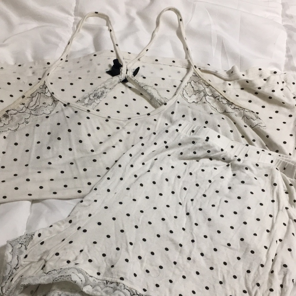 Polka dot pajama set